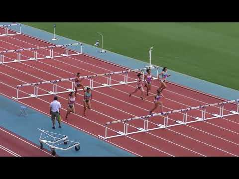 H30　日本インカレ　女子七種競技100mH　1組