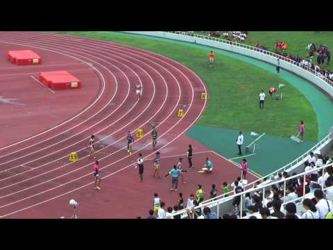 H29　千葉県中学総体　男子4x100mR　予選4組