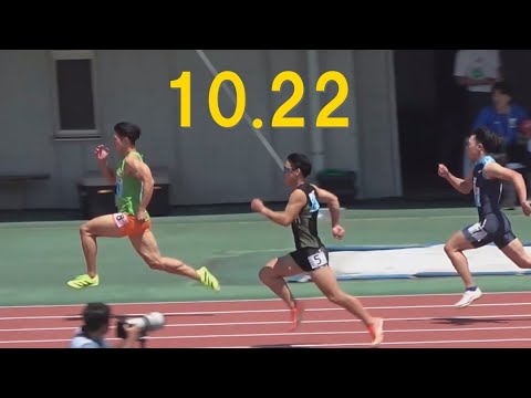 守祐陽が予選から大会新 2部 男子100m 関東インカレ陸上2025