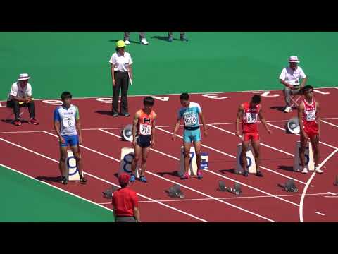 2018 0818 第73回九州選手権大会 一般男子100m決勝
