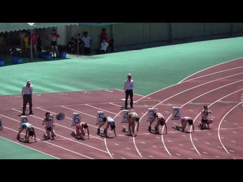 平成29年度 全国高校陸上北九州地区大会 女子100mH 準決勝1組