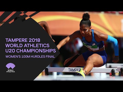 Women&#039;s 100m Hurdles Final - World Athletics U20 Championships Tampere 2018