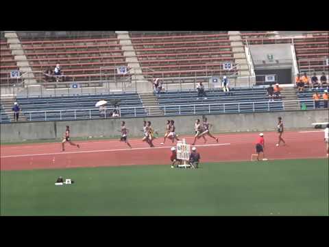 男子800m予選1組、1着：日野斗馬（勝山中）2分04秒76 ～四国中学総体2017・陸上競技～