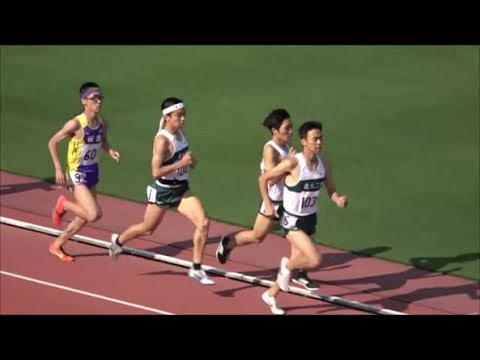 群馬県高校総体陸上2019 男子1500m決勝