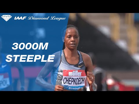 Beatrice Chepkoech sets a meeting record in the Birmingham steeplechase - IAAF Diamond League 2019
