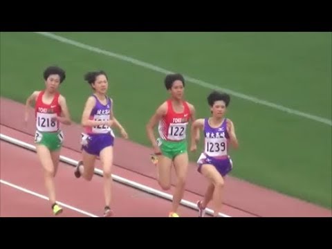 群馬県高校総体陸上2018 女子1500m決勝