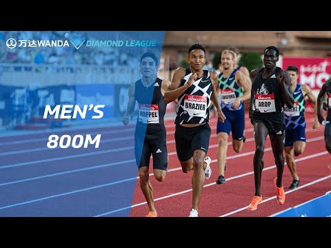 Donavan Brazier edges Bryce Hoppel to win the men&#039;s 800m (Monaco 2020) - Wanda Diamond League