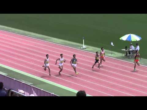2015日本学生個人陸上　男子100m 予選4