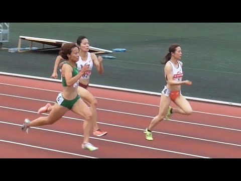 女子100mタイムレース1組　トワイライト・ゲームス陸上2022