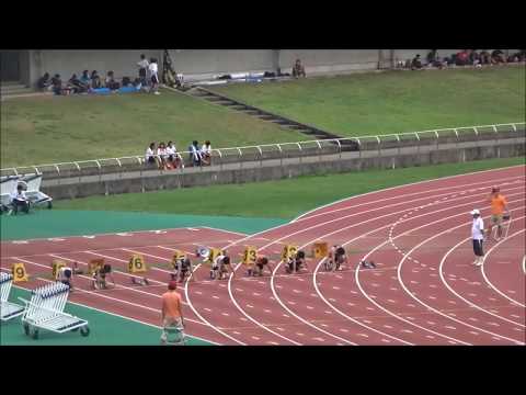 男子B（中学2年）100m　予選6組　～ジュニアオリンピック陸上　高知県選考会～