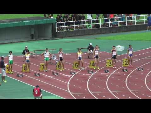 H29　関東中学校陸上競技大会　2年女子　100m決勝