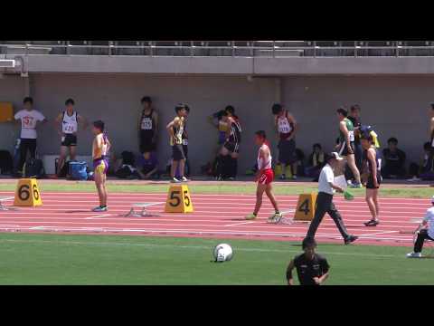 20170519群馬県高校総体陸上男子200m予選3組