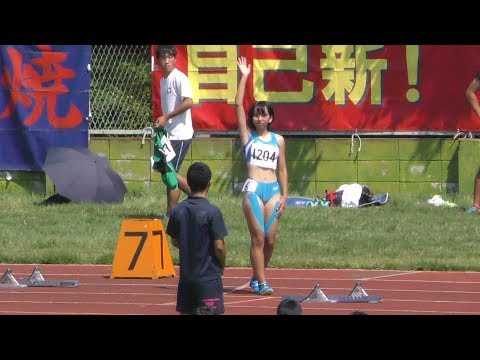 20170910 群馬県高校対抗陸上 女子200m 準決勝2組