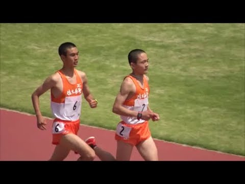 長野県高校総体陸上2018 男子5000m決勝