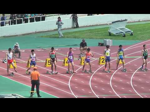 H29　千葉県高校総体　男子100m　予選9組