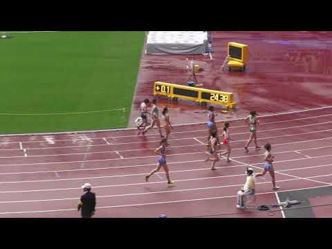 女子１部２００m予選３組　関東インカレ2022