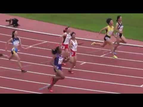 全国中学陸上2016 女子100m決勝