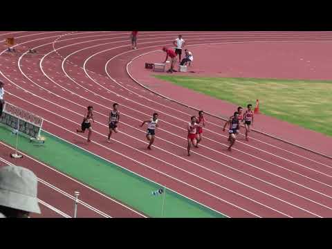 2018 茨城県高校個人選手権 1年男子100m予選10組