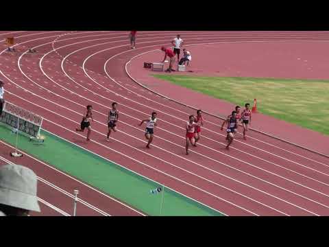 2018 茨城県高校個人選手権 1年男子100m予選10組