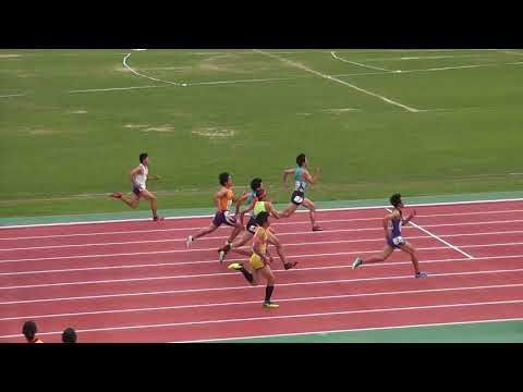 2018京都高校陸上　市内ブロック予選　男子200m5組
