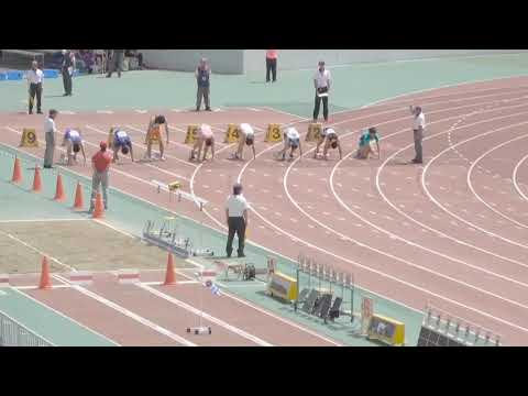 男子 8種競技100m 1組・2組 南関東 R01