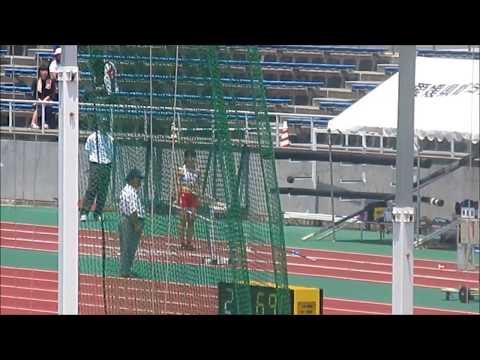 女子棒高跳、四国高校新記録で優勝した田中怜奈選手、4m00へのチャレンジ