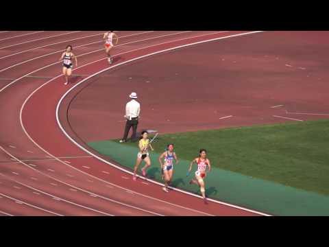 平成29年度 全国高校陸上北九州地区大会 女子4x400mR 予選3組