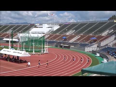 女子800m予選3組、1着：坂本朋香（大洲高） ～第2回愛媛陸上競技協会強化記録会～