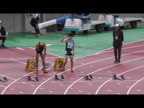 男子100m予選3組　U18日本選手権R01