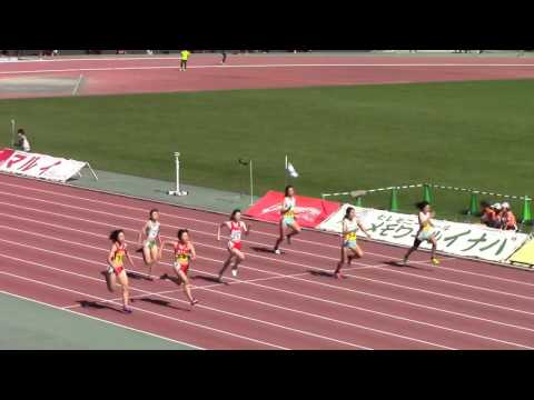 2015 布勢スプリント 女子100m 第1レース 2組