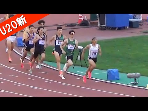 日本記録まであと少し 落合晃 予選 男子800m 日本選手権陸上2024