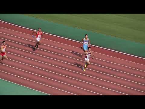 高男4×100mR 予4組　2017高校新人中部ブロック予選