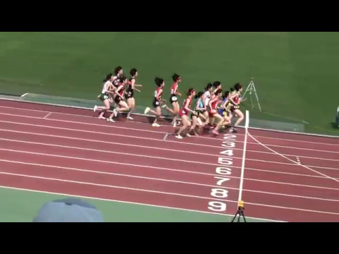 2017 茨城県高校総体陸上 女子1500m予選3組