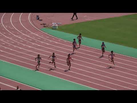 2018 0819 第73回九州陸上選手権大会 一般女子200m予選2組