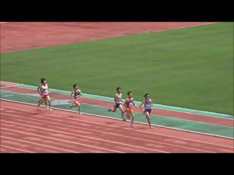 萩原久貴選手（愛媛大）男子800m予選1組、1着：2分00秒52　～四国インカレ2017～