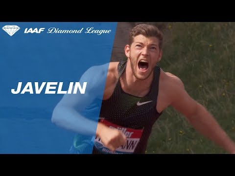 Andreas Hofmann 89.82 Wins Men&#039;s Javelin - IAAF Diamond League Birmingham 2018