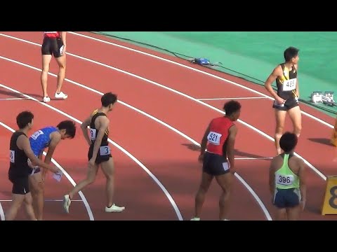 予選・準決勝・決勝 男子100m 東日本実業団陸上2022