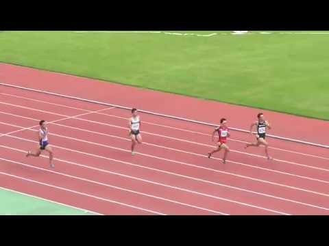 2015 関東選手権 陸上 男子 Men&#039;s 200m 予選2組 Heat 2