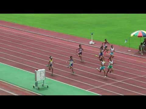 H29　関東中学校陸上競技大会　女子4種競技200m　2組