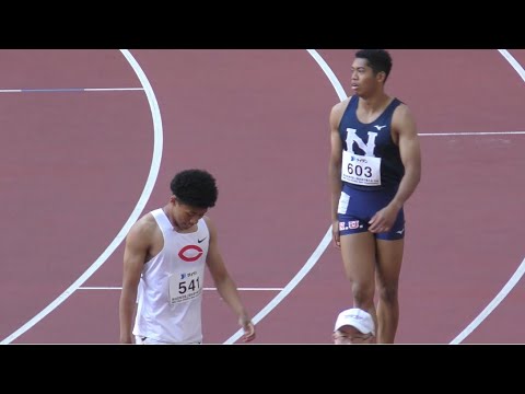 決勝 男子200m 東京選手権陸上2023