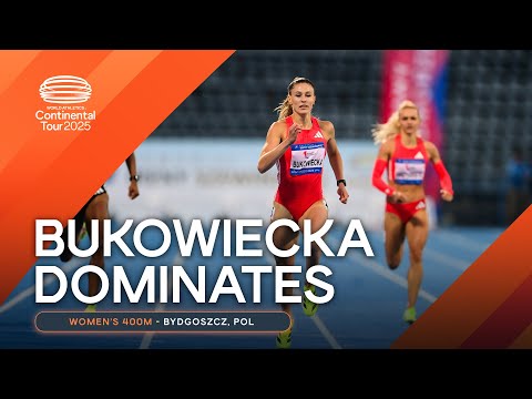 Buckowiecka rules the women&#039;s 400m on home soil in Bydgoszcz | Continental Tour Gold 2025