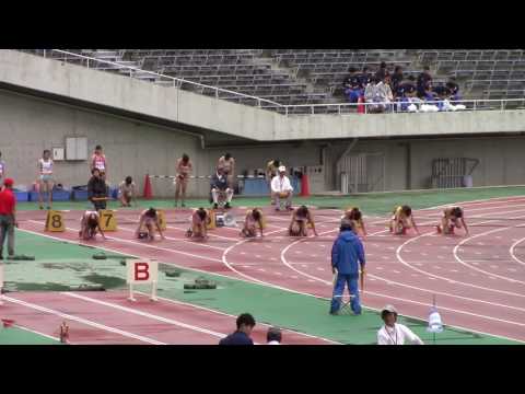 2017 西日本インカレ陸上 女子100m 予選1～9