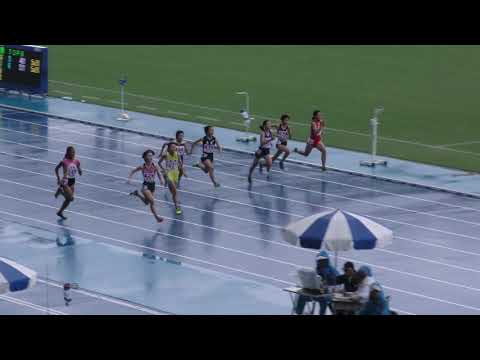 C女子100m予選3組　ジュニアオリンピックR01