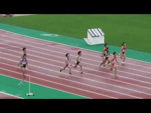 女子100m_準決勝2組_第50回北海道高体連札幌支部新人陸上20180819