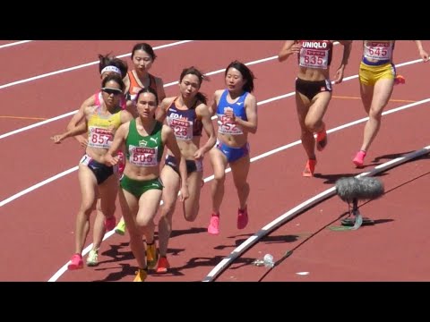北村夢×塩見綾乃 予選 女子800m 日本選手権陸上2023