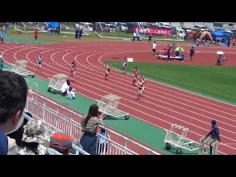 2018 茨城県高校総体陸上 県南地区女子200m準決勝1組