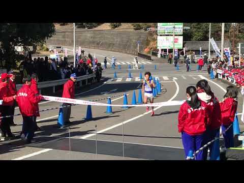 第71回岡崎市民駅伝競走大会　高校男子の部　1位　岡崎城西高校　質　フィニッシュ　2020/01/19