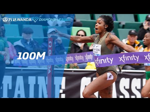 Elaine Thompson-Herah beats Sha&#039;Carri Richardson with 10.79 in Eugene - Wanda Diamond League