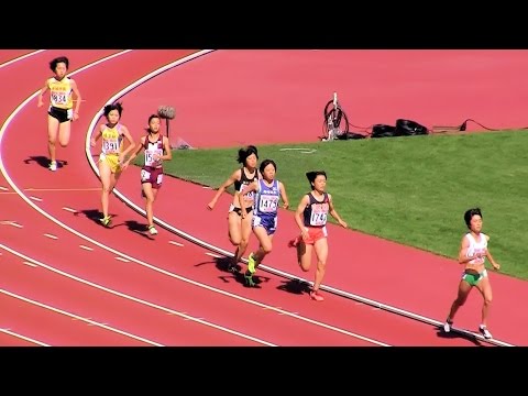 2015ユース陸上女子 800ｍ 予選4組 20151017