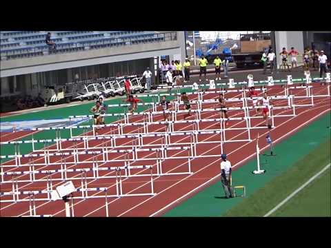 愛媛県高校新人大会2017・八種競技男子110mハードル、2組